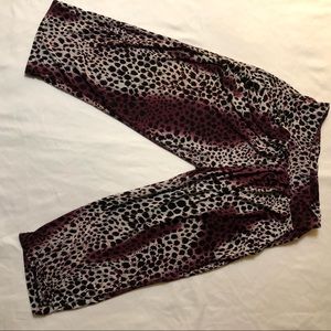 Mini leopard print joggers